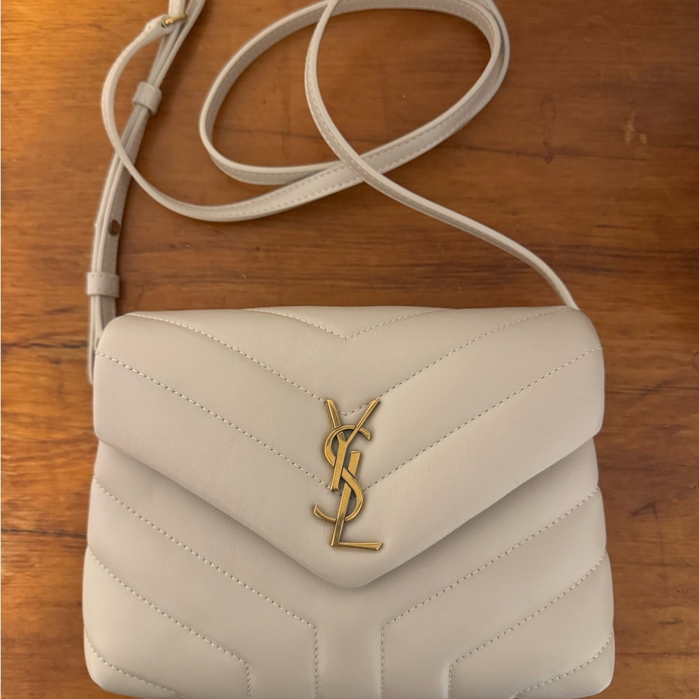 Yves Saint Laurent YSL Ivory Toy Loulou Crossbody Bag